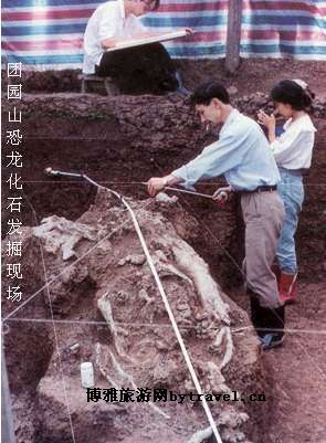 团园山恐龙化石发掘地